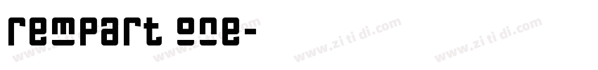 rempart one字体转换